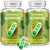 Bottle of 800 mg Liposomal Sulforaphane with dual-delivery system