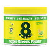 8Greens super greens powder bottle label