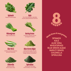 30 servings packaging of 8Greens Supergreens Tablets