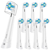 Eight-pack Oral-B iO series replacement brush heads (White) – front view