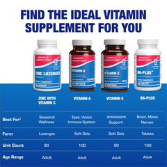 Nutritional label back of zinc lozenges orange flavor - 90 count