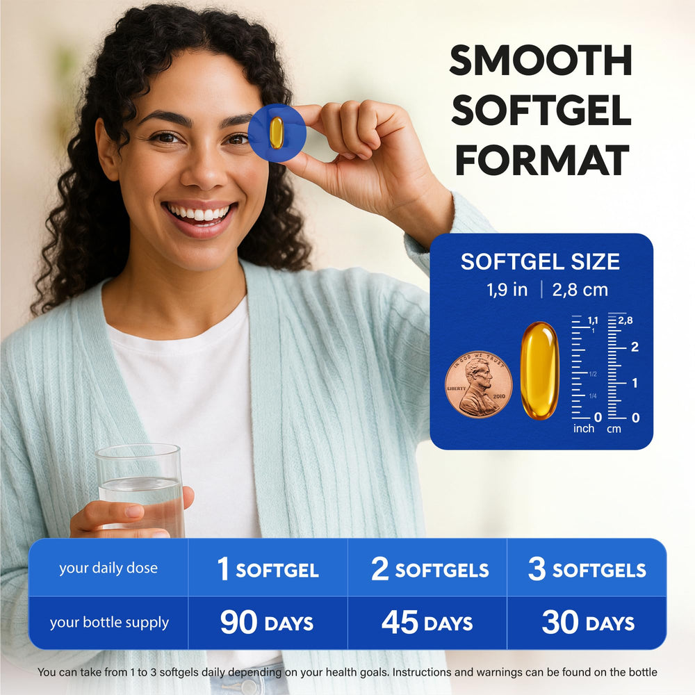 90 softgels per bottle