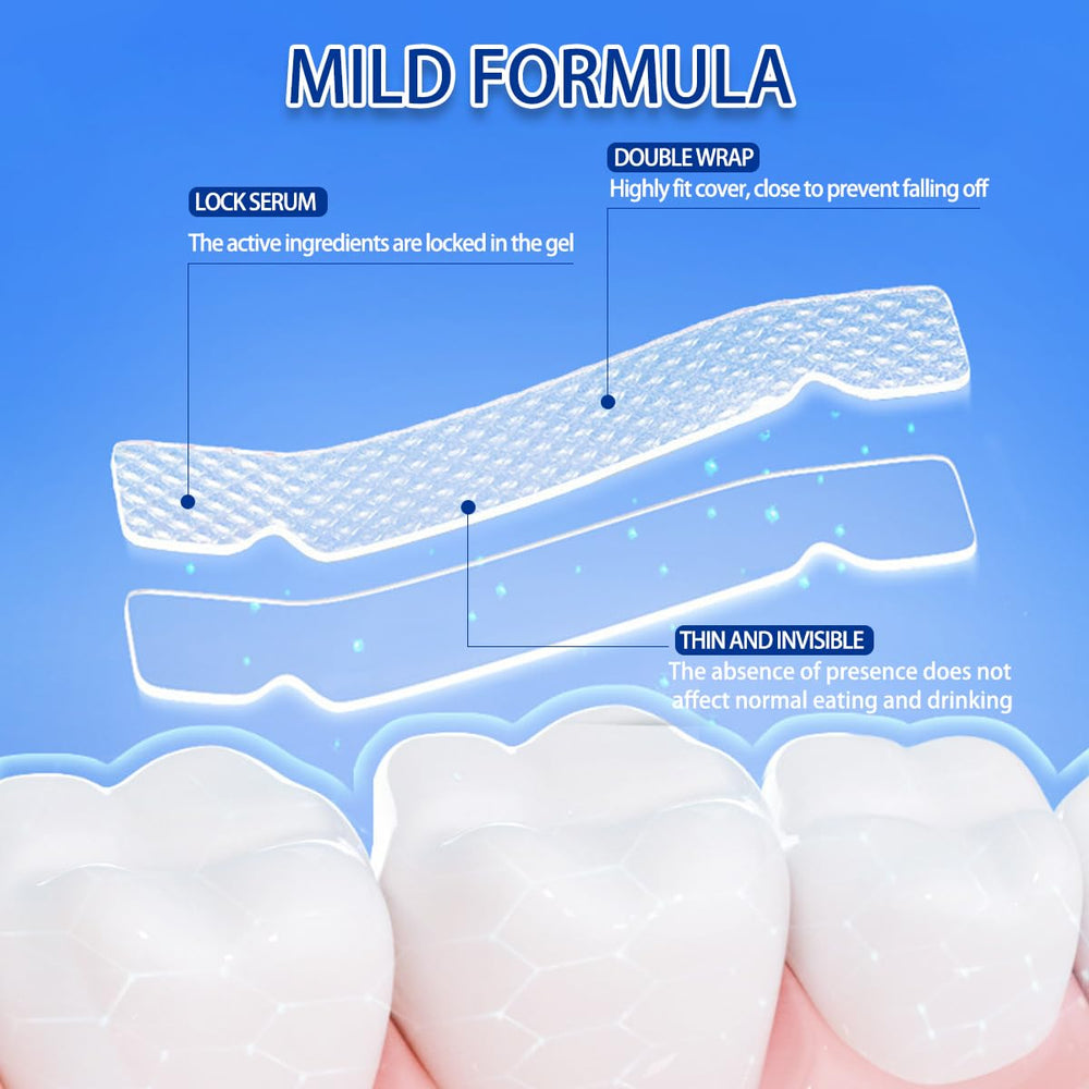 Individually wrapped whitening strips for portability