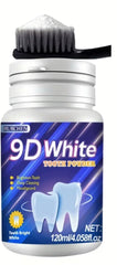 9D White Tooth Powder container with 120 ml size