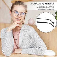 Matte black temple replacement arms suitable for sunglasses and reading glasses