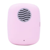 Pink BY4U mini travel toothbrush cover with air drying fan - front view