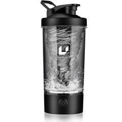 Cholas electric shaker bottle front view with 24oz capacity for on-the-go shakes.