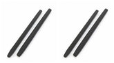 ExactFitt TT006 Black silicone anti-slip eyeglass end tips - front view