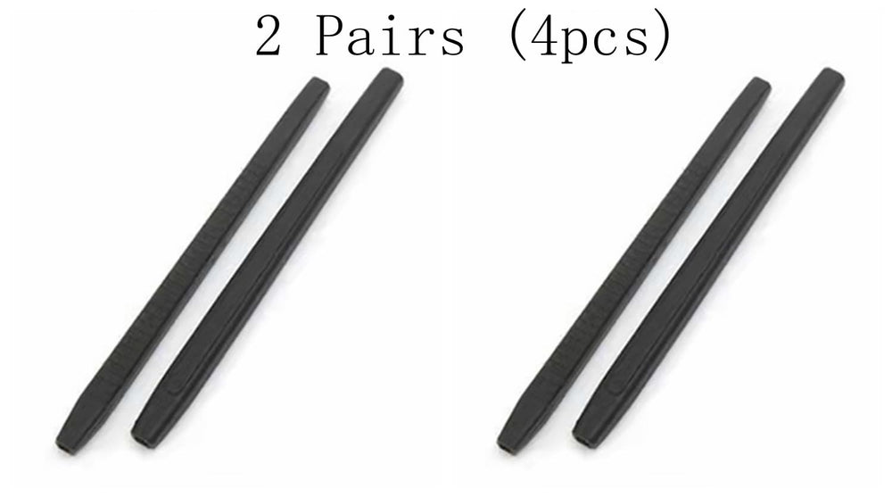 Soft, elastic silicone rubber anti-slip eyeglass end tips for glasses and sunglasses