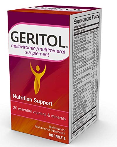 Made in USA labeling on Geritol multivitamin bottle