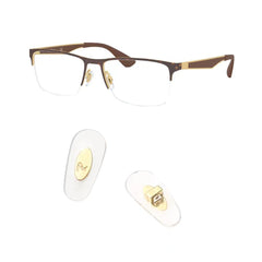 HiCycle2 gold push-in nose pads for Ray-Ban sunglasses – front view