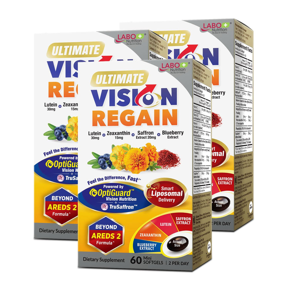 LABO Nutrition Ultimate VisionREGAIN bottle front view with label