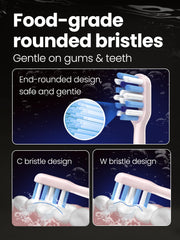 Five brushing mode icons on Marlincare toothbrush