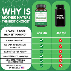 NAC 600mg third party testing seal