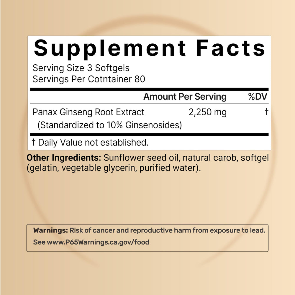 Authentic Korean Panax ginseng root used in NatureBell formulation