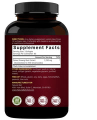 Third-party lab testing badge on NatureBell ginseng product