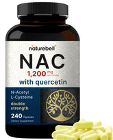 Front view of NatureBell NAC 1200mg bottle