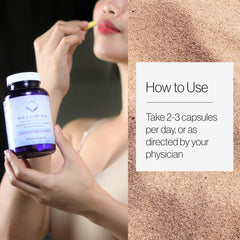 Relumins Glutathione supplement made in USA label on bottle