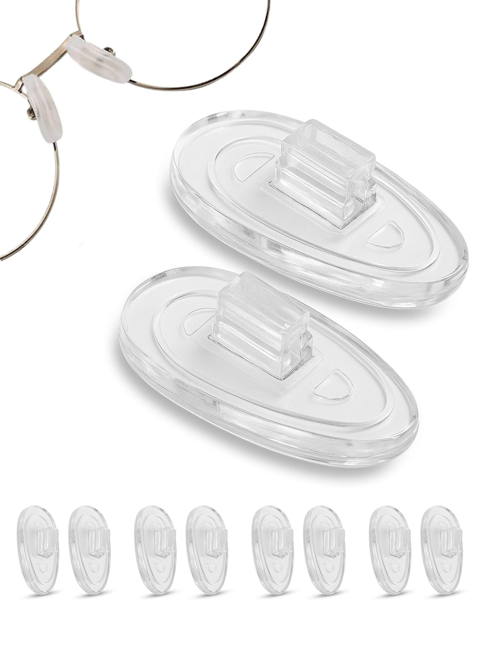 Sports World Vision soft silicone nose pads 11mm - front view