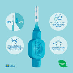 Multisize packaging illustration for TePe interdental brushes