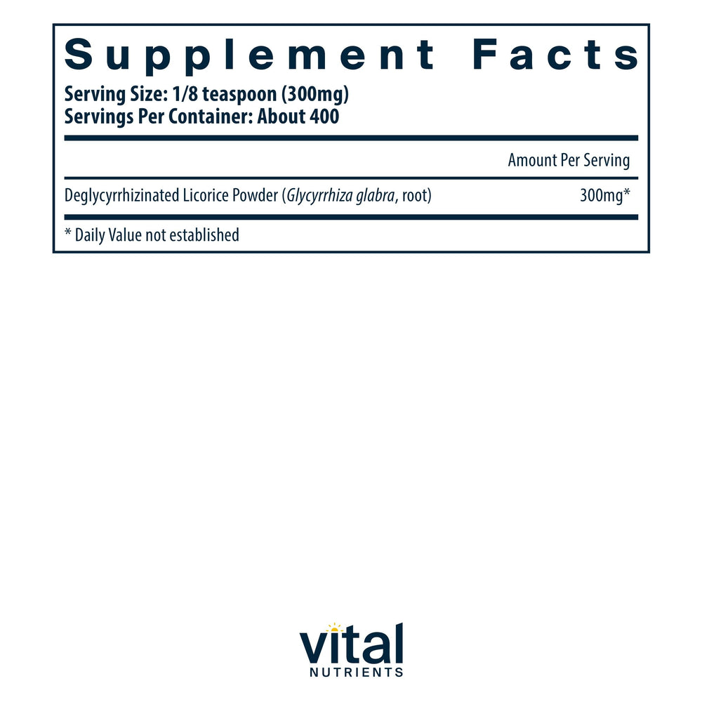 Packaging image for Vital Nutrients DGL Powder