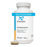 Bottle of XYMOGEN ActivNutrients Iron & Copper multivitamin showing label