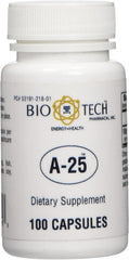 Bottle label for A-25 Vitamin A Palmitate dietary supplement