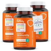 Front label of A Dose of Immunity quercetin supplement bottle