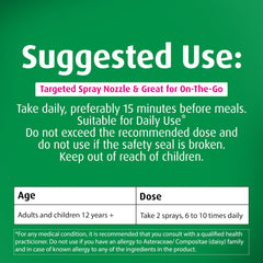 Label showing dairy-free, gluten-free, soy-free and non-GMO formula