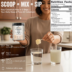 Gluten-Free A2 Colostrum Powder with 1-Year Shelf Life