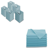 AAwipes Eyeglasses Cleaning Cloths blue 5.5x5.5 inches bulk pack 100 pieces no logo