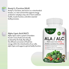 Alpha Lipoic Acid and Acetyl-L-Carnitine blend label