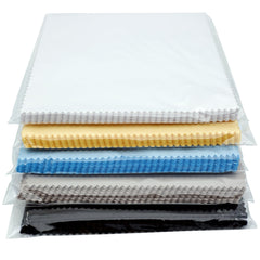 Color swatches showing 5 colors for microfiber cloths