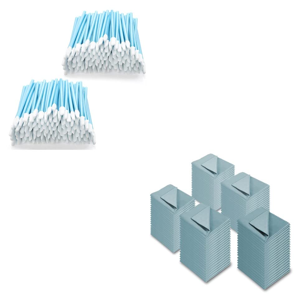 AAwipes Cleanroom Swabs, 200pcs, 3.2mm spear-tip, blue