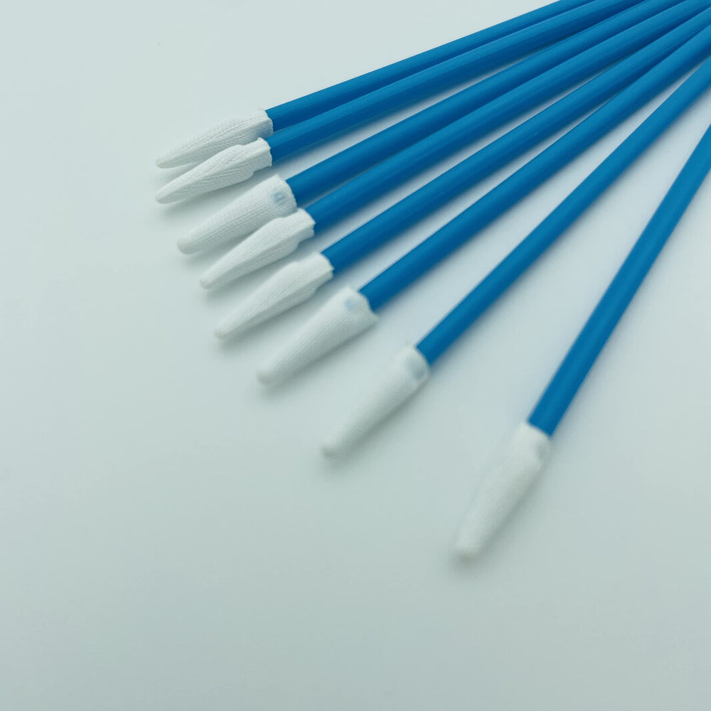 Flat lay of AAwipes cleaning cloths 100 pack, blue