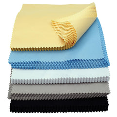Green AAwipes microfiber cloth for eyeglasses, 5x5 inches, 100 pieces