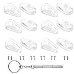 Soft cushioned AB Max eyeglasses nose pads close-up