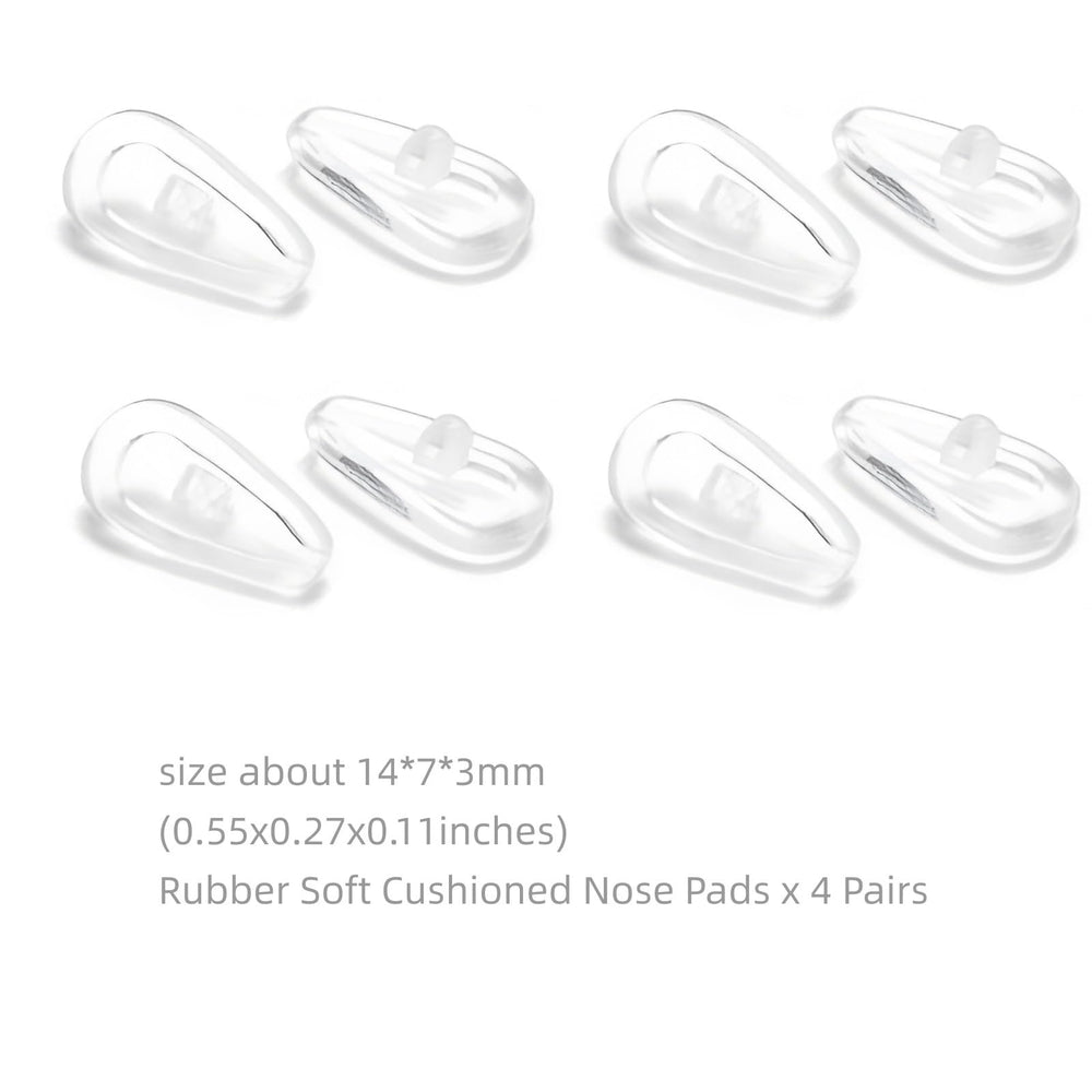 Replacement nose pads kit with 4 pairs nose pads and screws