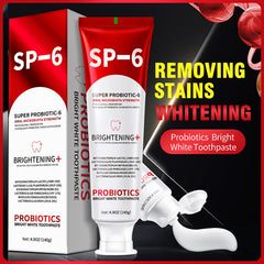 Daily use toothpaste promoting gum health with SP-6 Probiotic
