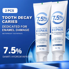 Hero image showing Abading hydroxyapatite toothpaste collection