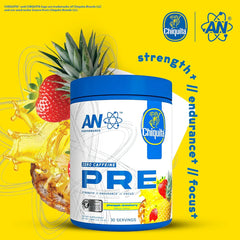 ABE All Black Everything AN Performance serving mix reveals tropical Strawberry Pineapple flavor profile.
