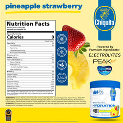 ABE All Black Everything ANP electrolyte strawberry pineapple glass showing tropical hydration during training.