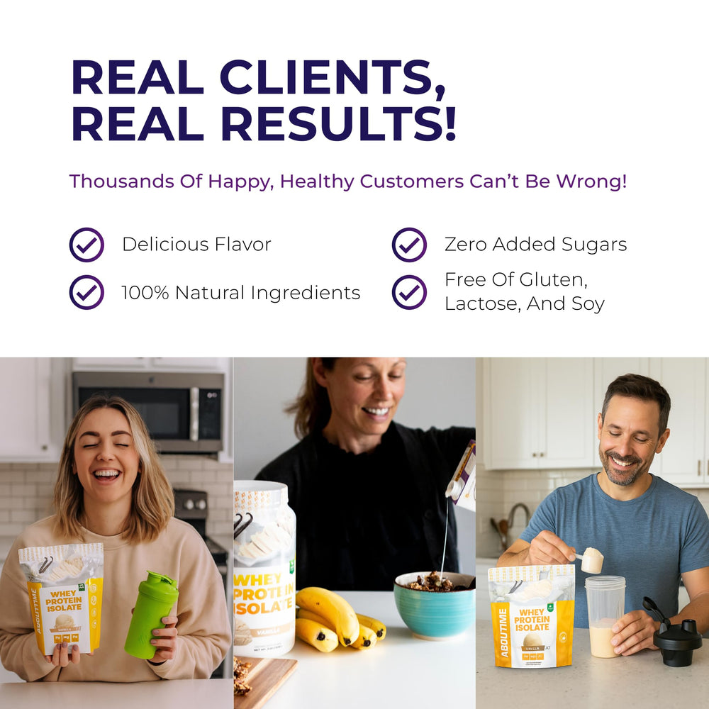 About Time Casein Chocolate melatonin-tryptophan combo suggests recovery-friendly nights.