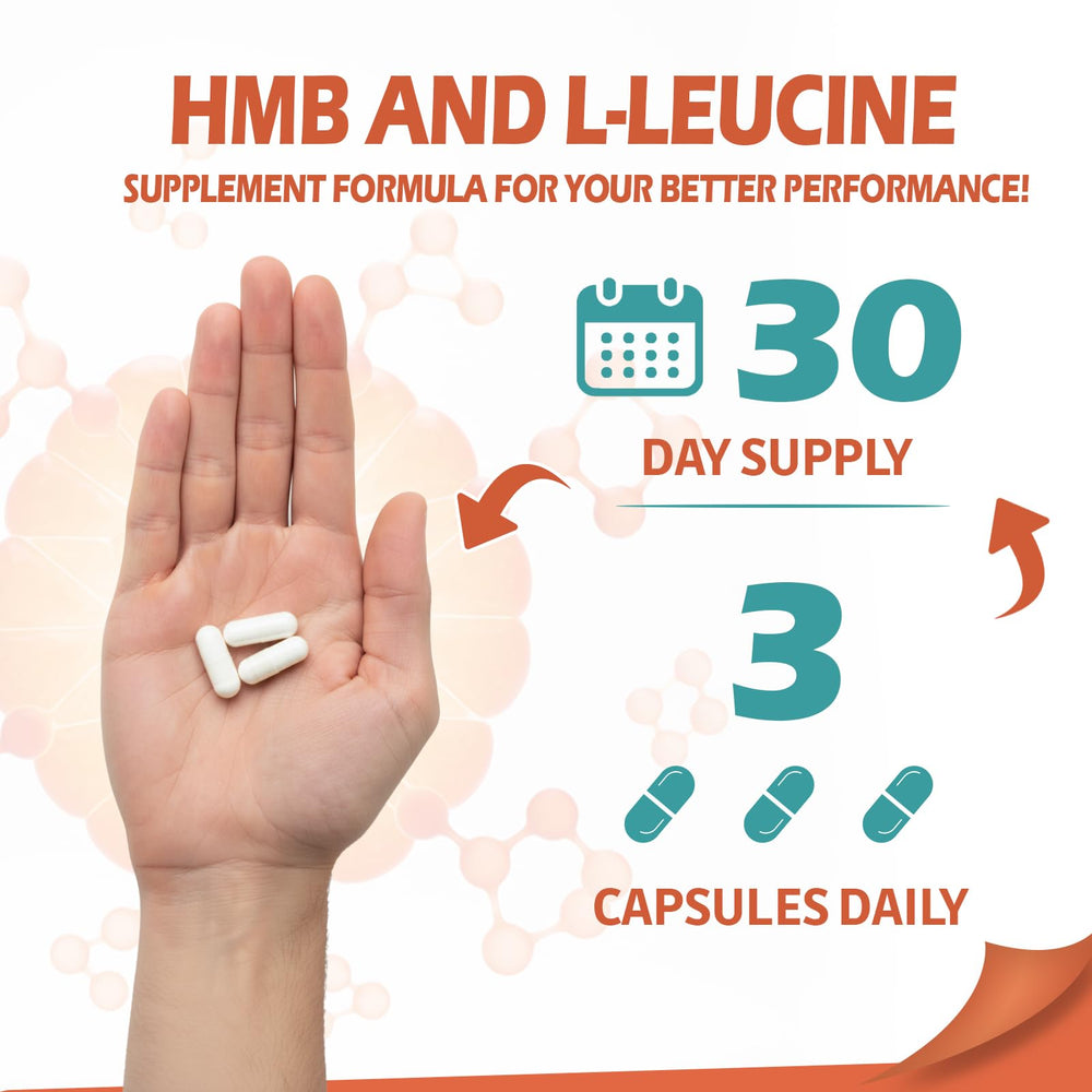 Vegan formula capsules of ABYSSUS HMB L-Leucine 3000mg