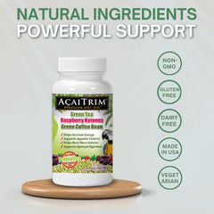 AcaiTrim green-coffee-bean-extract-capsules illustrate antioxidant and appetite balance potential.