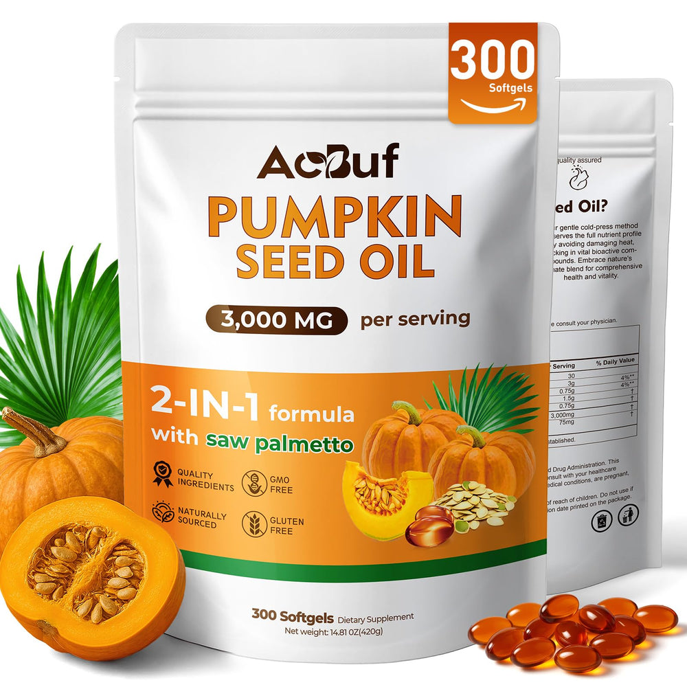 ACBUF Pumpkin Seed Oil with Saw Palmetto bottle