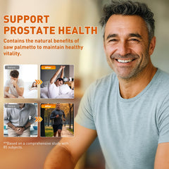 2-in-1 formula supports prostate and hair health