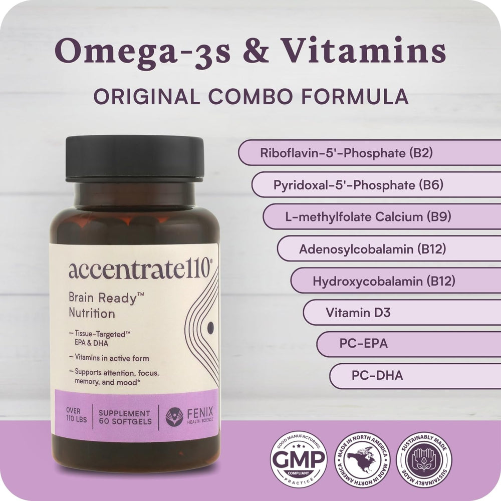 Accentrate110 vitamins in bottle