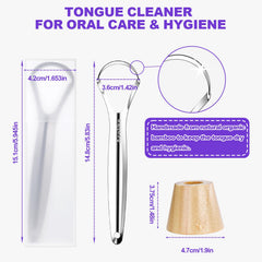 Lifetime guarantee badge with Acelike Tongue Scraper