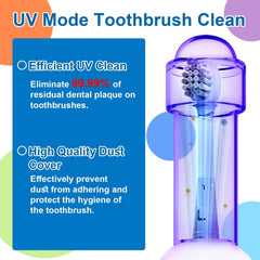 Close-up of the 2-minute timer indicator on the toothbrush
